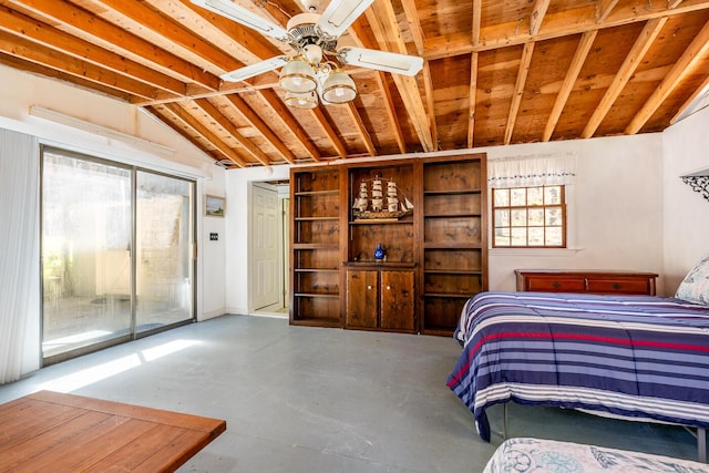 40 Georges Way, Wellfleet, MA 02667 - unfurnished bedroom with access to exterior and finished concrete flooring