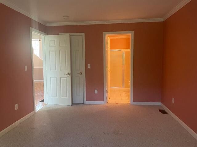 12 Red Cedar Rd, Mashpee, MA 02649 - unfurnished bedroom featuring baseboards, ornamental molding, and carpet