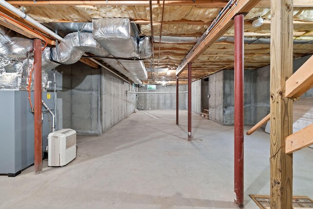 view of basement