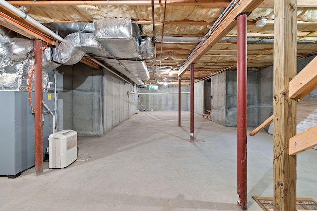 view of basement