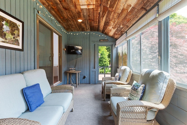 24 Sparrowhawk Rd, Orleans, MA 02653 - sunroom / solarium featuring vaulted ceiling