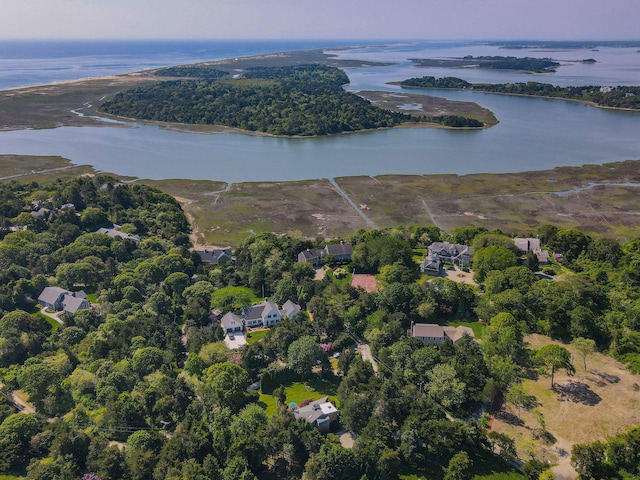 24 Sparrowhawk Rd, Orleans, MA 02653 - aerial overview of property's location featuring a nearby body of water