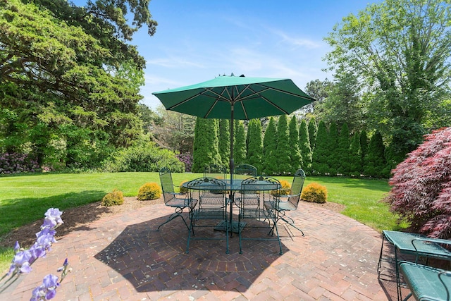 24 Sparrowhawk Rd, Orleans, MA 02653 - view of patio featuring outdoor dining space