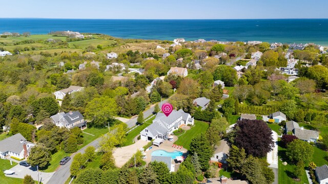 10 Shiverick Rd, East Dennis, MA 02641 - aerial view of residential area featuring a nearby body of water
