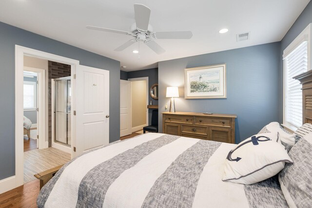10 Shiverick Rd, East Dennis, MA 02641 - bedroom featuring recessed lighting, wood finished floors, and ceiling fan