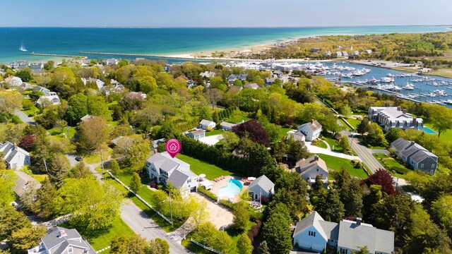 10 Shiverick Rd, East Dennis, MA 02641 - aerial perspective of suburban area with a large body of water