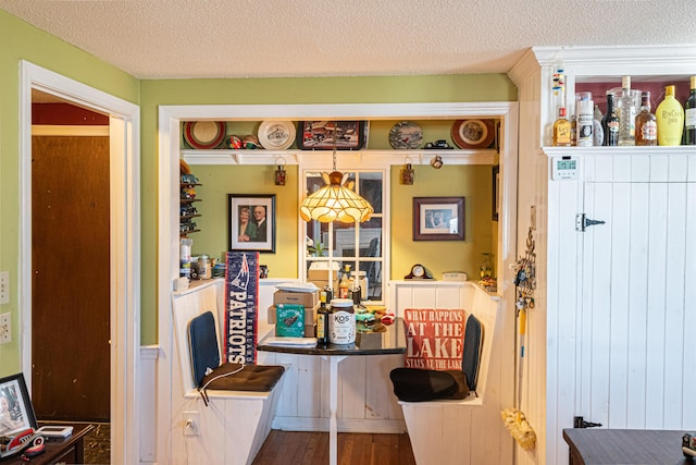 interior space with hardwood / wood-style floors