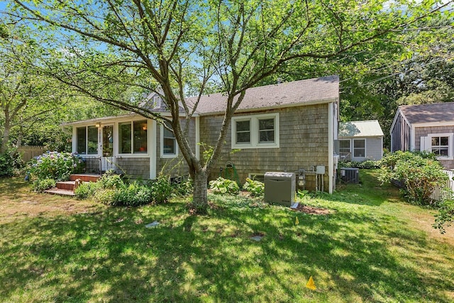 1205 Massasoit Rd, Eastham, MA 02642 - back of house with roof with shingles
