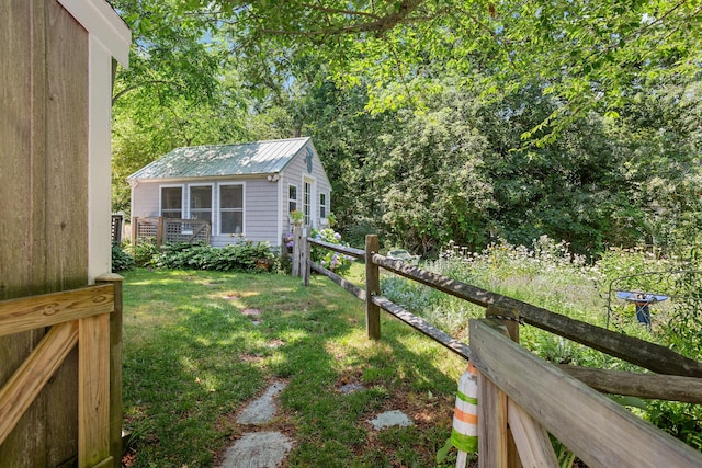 1205 Massasoit Rd, Eastham, MA 02642 - view of yard featuring an outdoor structure