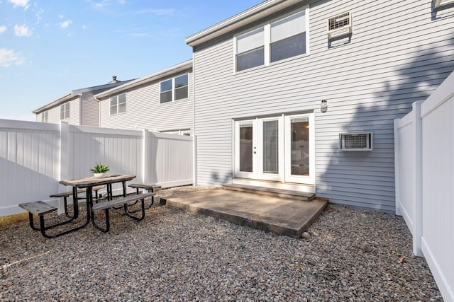 63 Pine Valley Dr Unit 63Aka 30A, Falmouth, MA 02540 - rear view of house with a fenced backyard, french doors, and a patio area