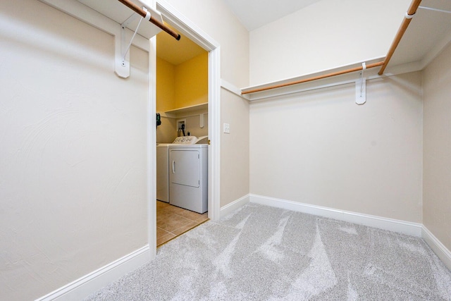 45 Grey Hawk Dr Unit 578, Mashpee, MA 02649 - spacious closet with washing machine and dryer and carpet
