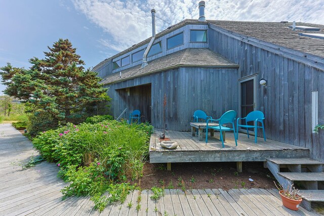 47 Fishermans Rd, Truro, MA 02666 - view of wooden deck