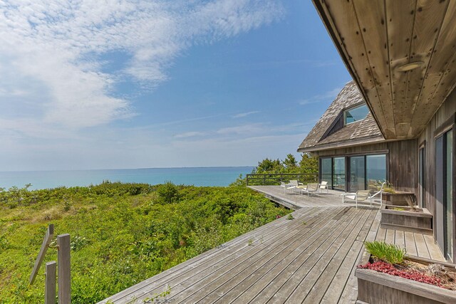 47 Fishermans Rd, Truro, MA 02666 - deck featuring a water view
