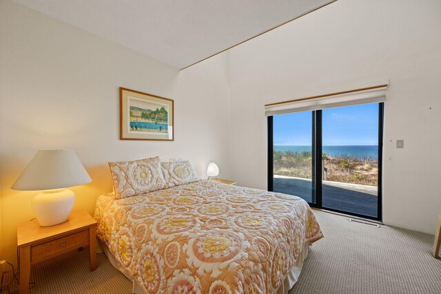 47 Fishermans Rd, Truro, MA 02666 - carpeted bedroom with access to outside