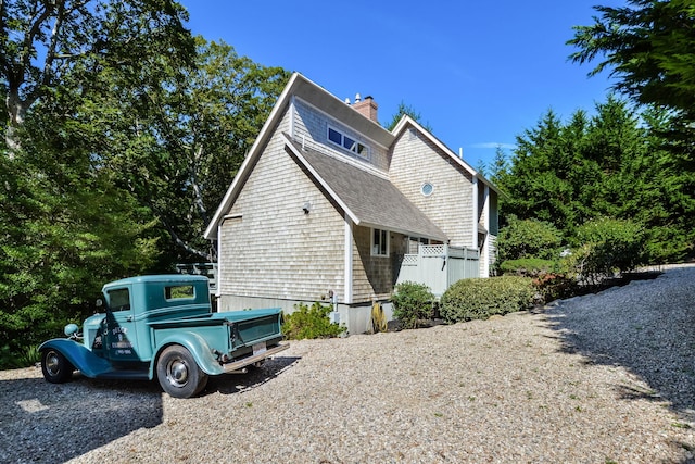 view of side of property