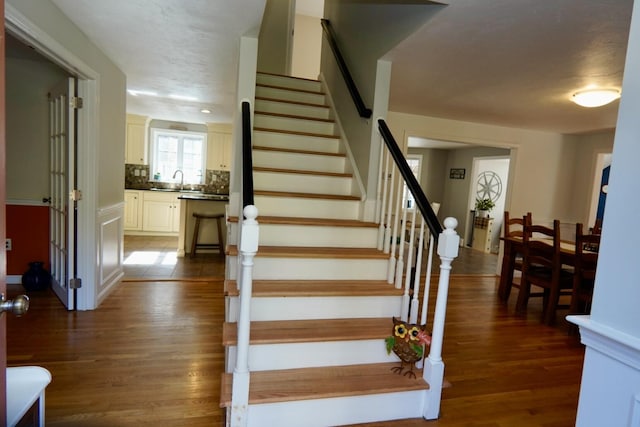 57 Camden Ln, Mashpee, MA 02649 - stairs with wood finished floors