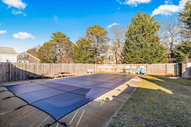 188 Captain Chase Rd, Dennis Port, MA 02639 - view of pool featuring a patio, a yard, and a fenced backyard