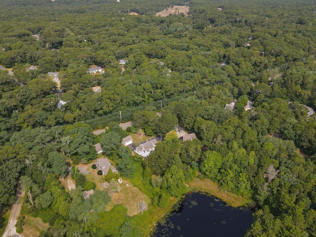 507 S Orleans Rd, Orleans, MA 02653 - aerial overview of property's location with a forest and a nearby body of water