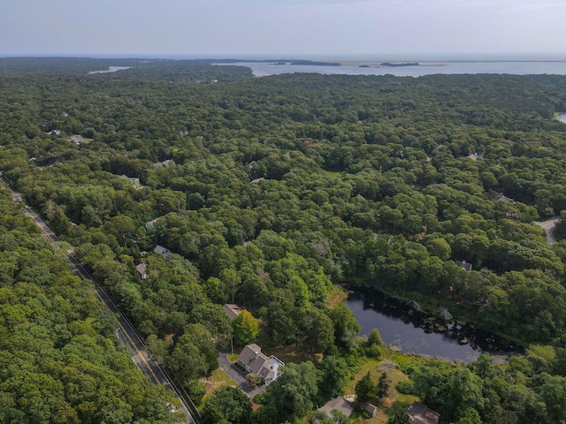507 S Orleans Rd, Orleans, MA 02653 - drone / aerial view of a forest and a nearby body of water