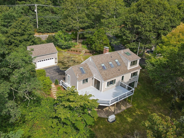 507 S Orleans Rd, Orleans, MA 02653 - aerial view of property and surrounding area featuring a heavily wooded area