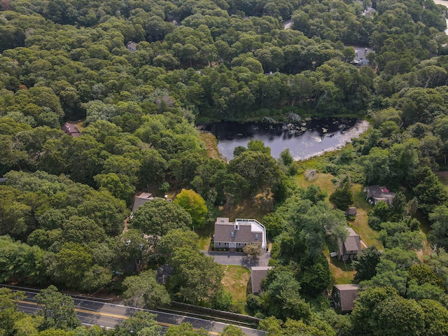 507 S Orleans Rd, Orleans, MA 02653 - view of property location featuring a heavily wooded area and a nearby body of water