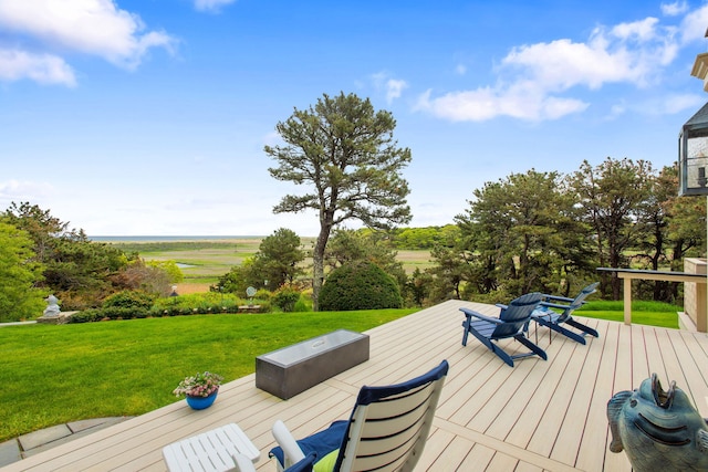 12 Windswept Ln, Orleans, MA 02653 - wooden terrace featuring a lawn