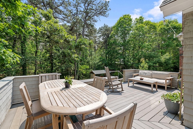 130 Daniels Dr, Wellfleet, MA 02667 - deck featuring outdoor lounge area and outdoor dining space
