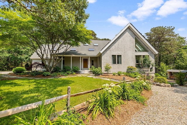 130 Daniels Dr, Wellfleet, MA 02667 - view of front of house with a shingled roof