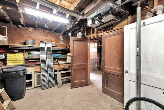 view of basement