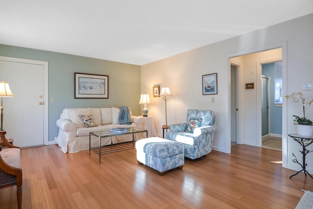14 Harold St Unit 6-D, Harwich Port, MA 02646 - living room featuring light hardwood / wood-style flooring