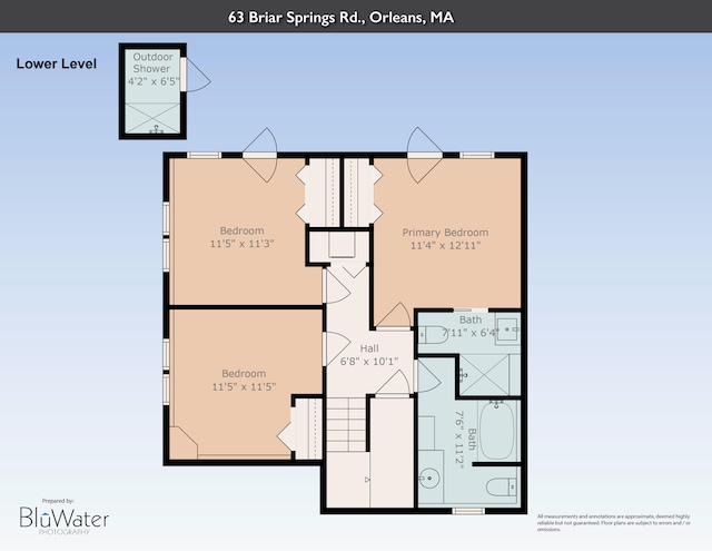63 Briar Spring Rd, Orleans, MA 02653 - view of floor plan / room layout