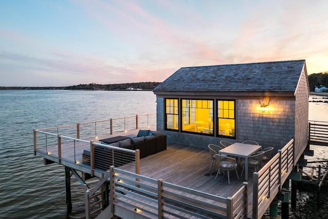 71 Towhee Ln, Orleans, MA 02653 - birds eye view of property with a view of trees and a water view