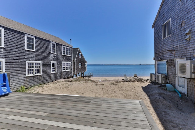 water view with a view of the beach