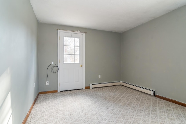 62 Windsor Rd, Sandwich, MA 02563 - carpeted spare room featuring baseboard heating