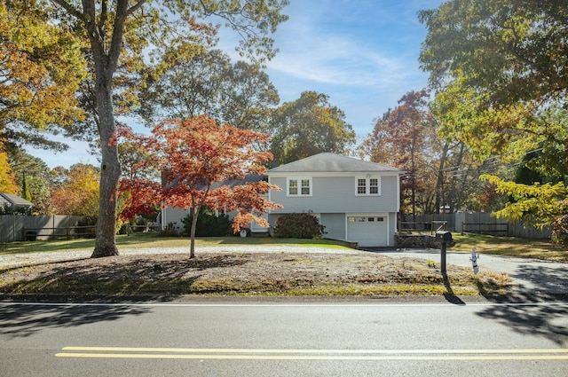 view of front of house featuring a garage