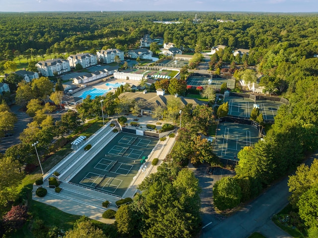 aerial view with a view of trees