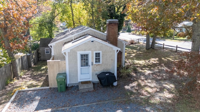 view of outdoor structure