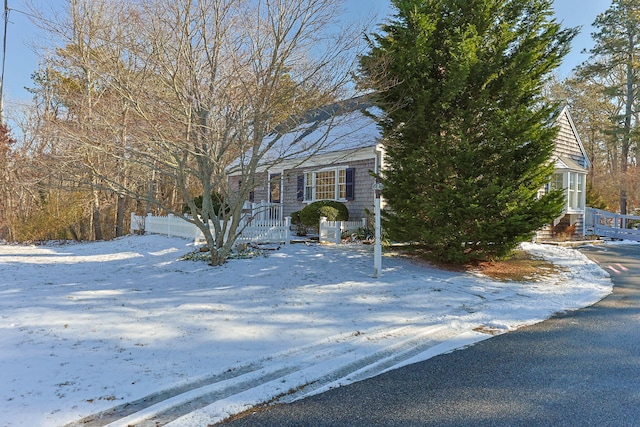 view of front of home