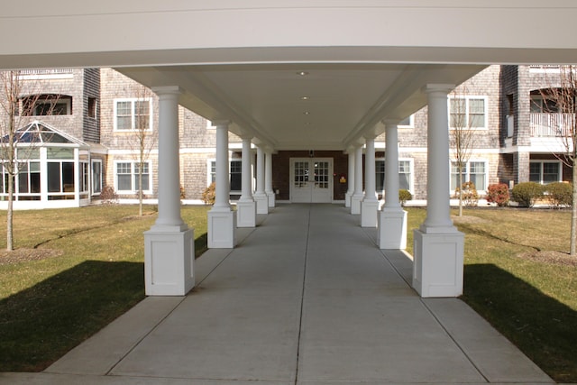 110 Dillingham Ave Unit 215U, Falmouth, MA 02540 - view of patio / terrace with french doors