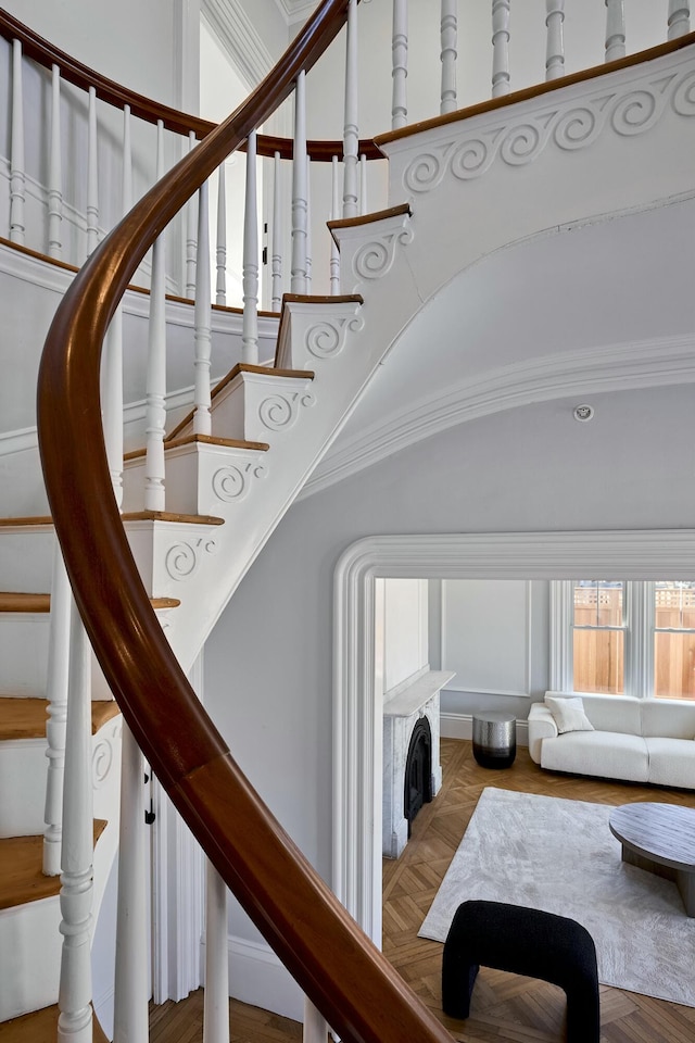 view of stairway