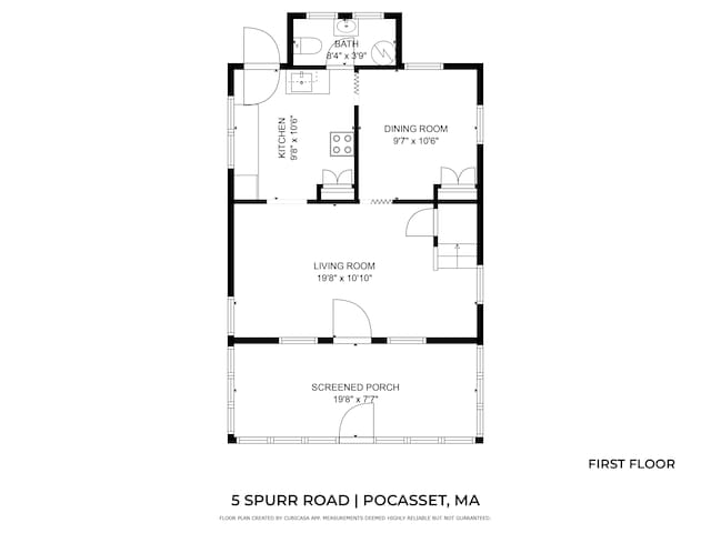 5 Spurr Rd, Pocasset, MA 02559 - floor plan / room layout