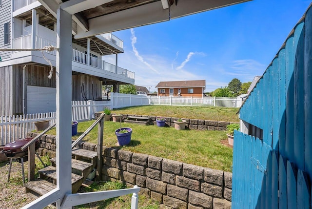 5 Spurr Rd, Pocasset, MA 02559 - view of yard with an attached garage