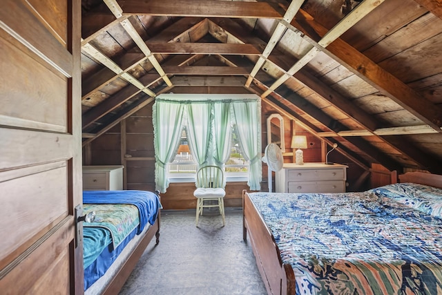 5 Spurr Rd, Pocasset, MA 02559 - bedroom with vaulted ceiling and wood ceiling