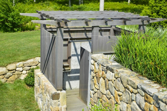 71 Stoney Hill Rd, Tisbury, MA 02568 - exterior view of stone siding