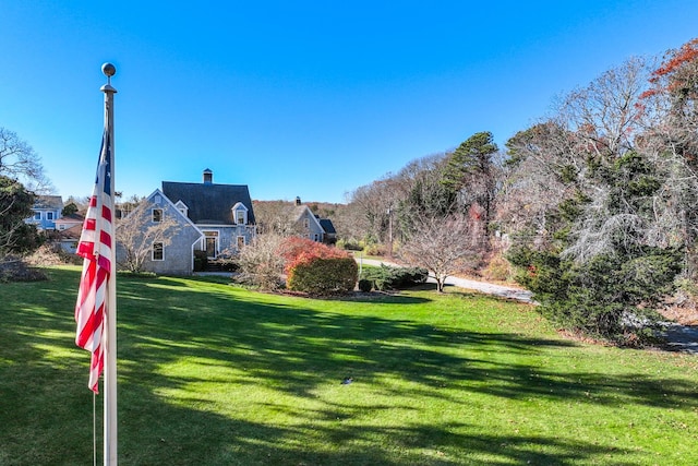 exterior space with a lawn