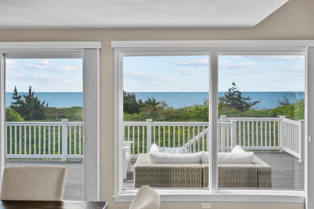 7 Dunes Rd, Harwich Port, MA 02646 - sunroom / solarium with a water view and healthy amount of natural light
