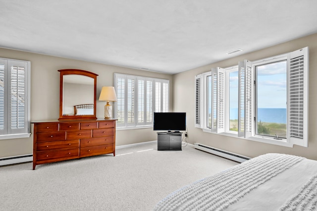 7 Dunes Rd, Harwich Port, MA 02646 - bedroom featuring a baseboard radiator and carpet floors