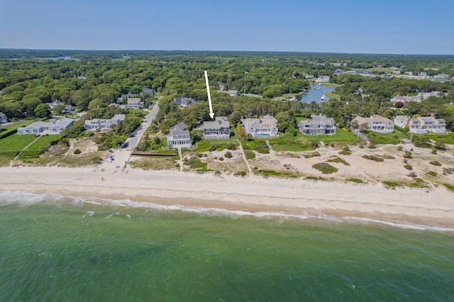 7 Dunes Rd, Harwich Port, MA 02646 - bird's eye view of expansive beach and a heavily wooded area