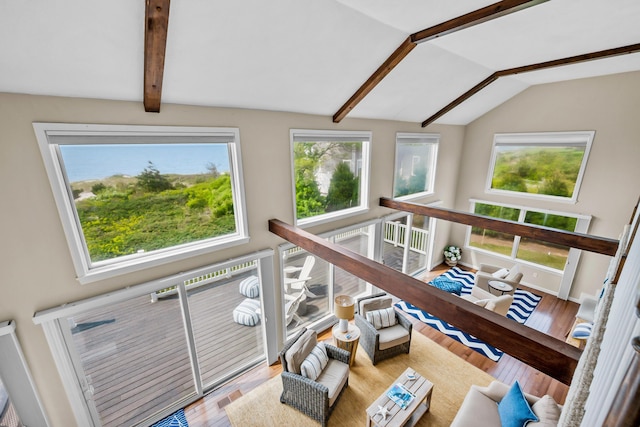 7 Dunes Rd, Harwich Port, MA 02646 - living area with wood finished floors