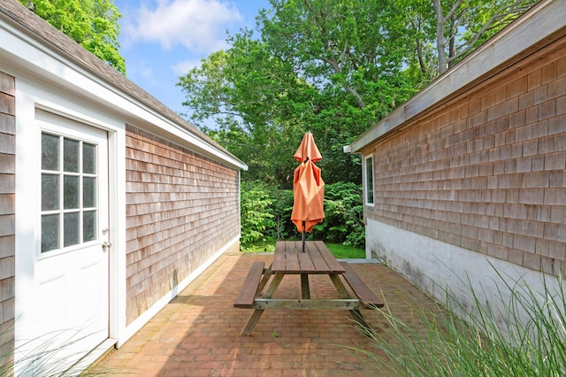 280 Schoolhouse Rd, Eastham, MA 02642 - view of patio / terrace featuring outdoor dining space